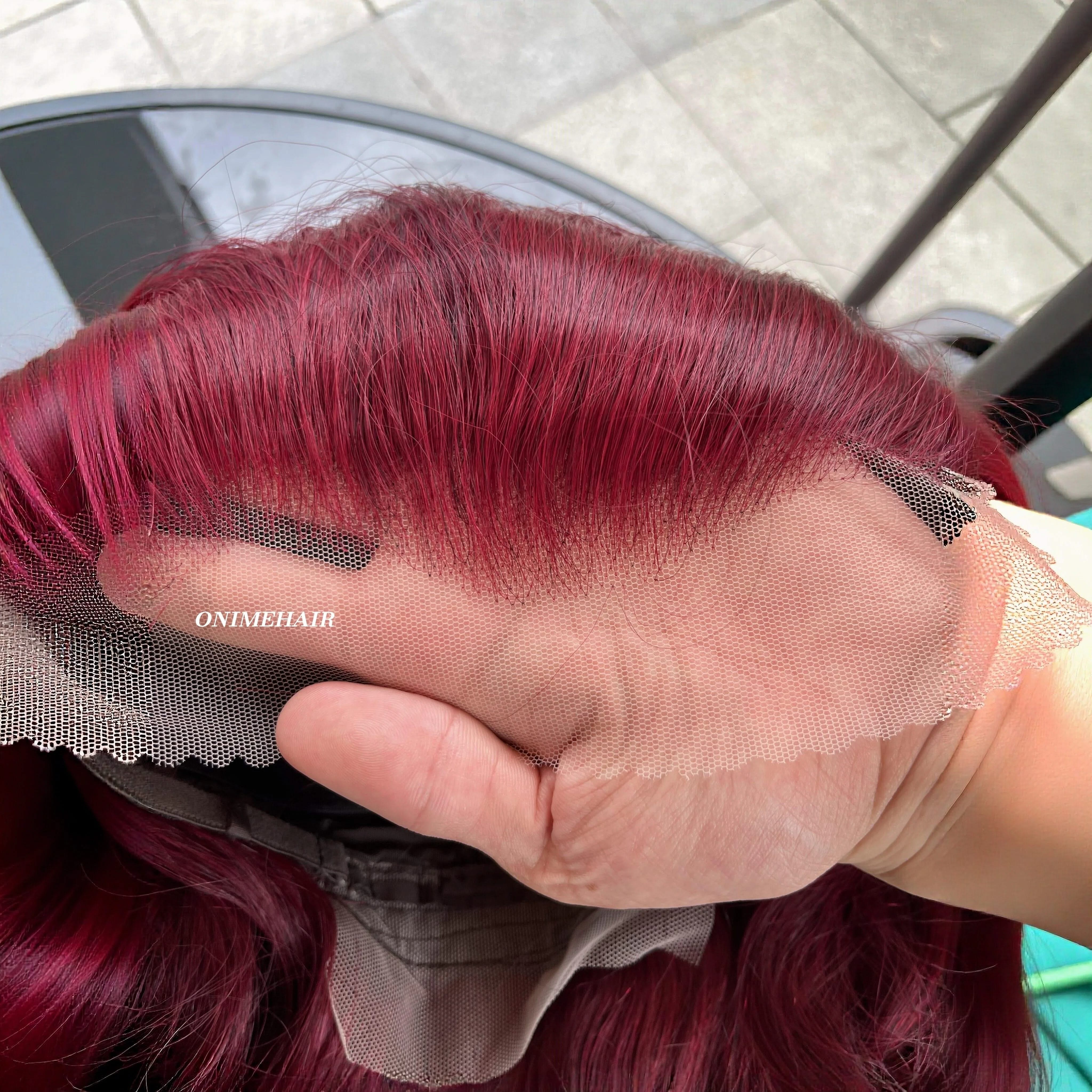#99J Rose Wavy Frontal Transparent 13X4  Lace - Onime Hair