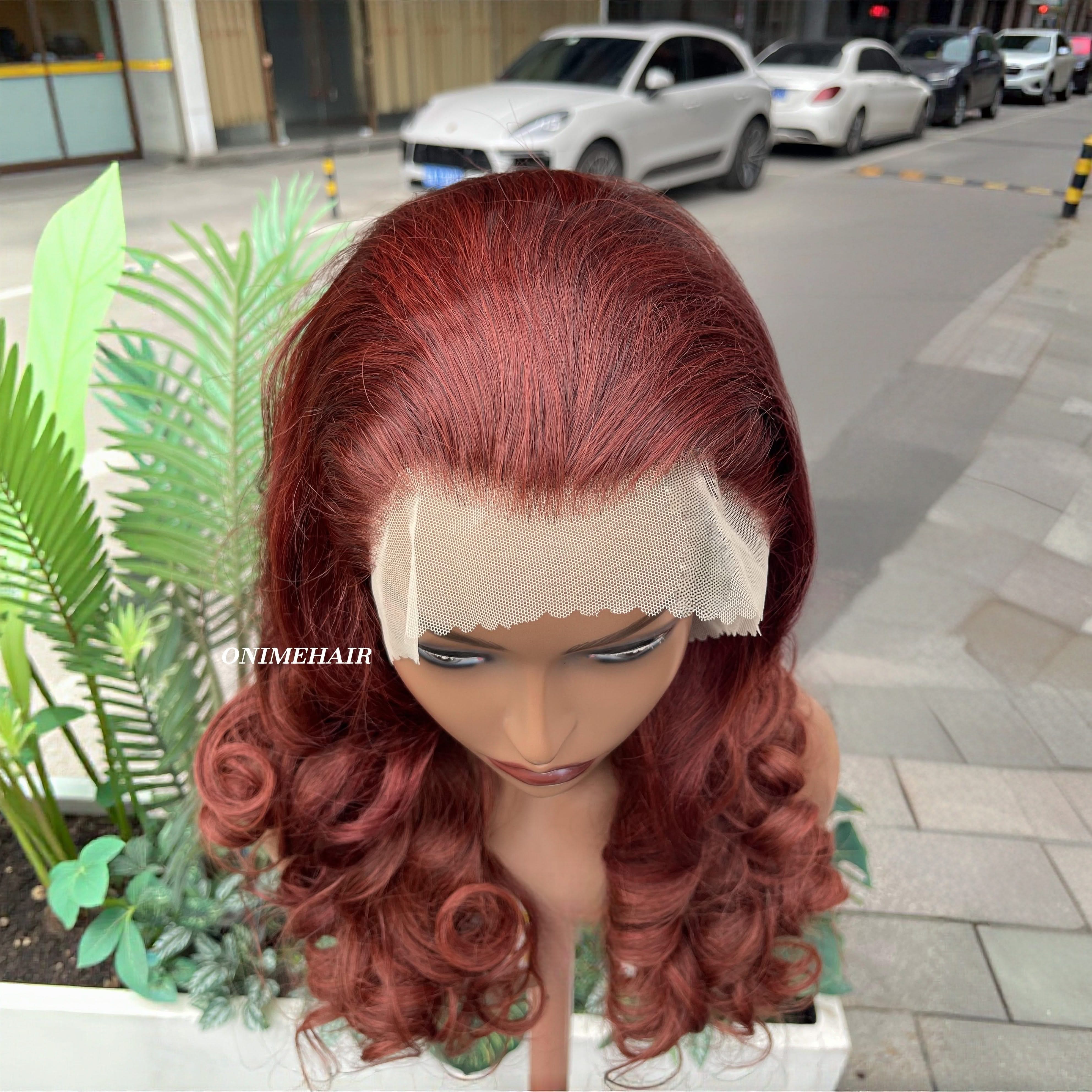 #33 Rose Wavy Frontal Transparent 13X4  Lace - Onime Hair