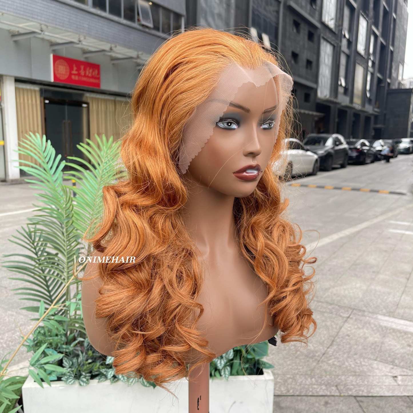 #30 Rose Wavy Frontal Transparent 13X4  Lace - Onime Hair