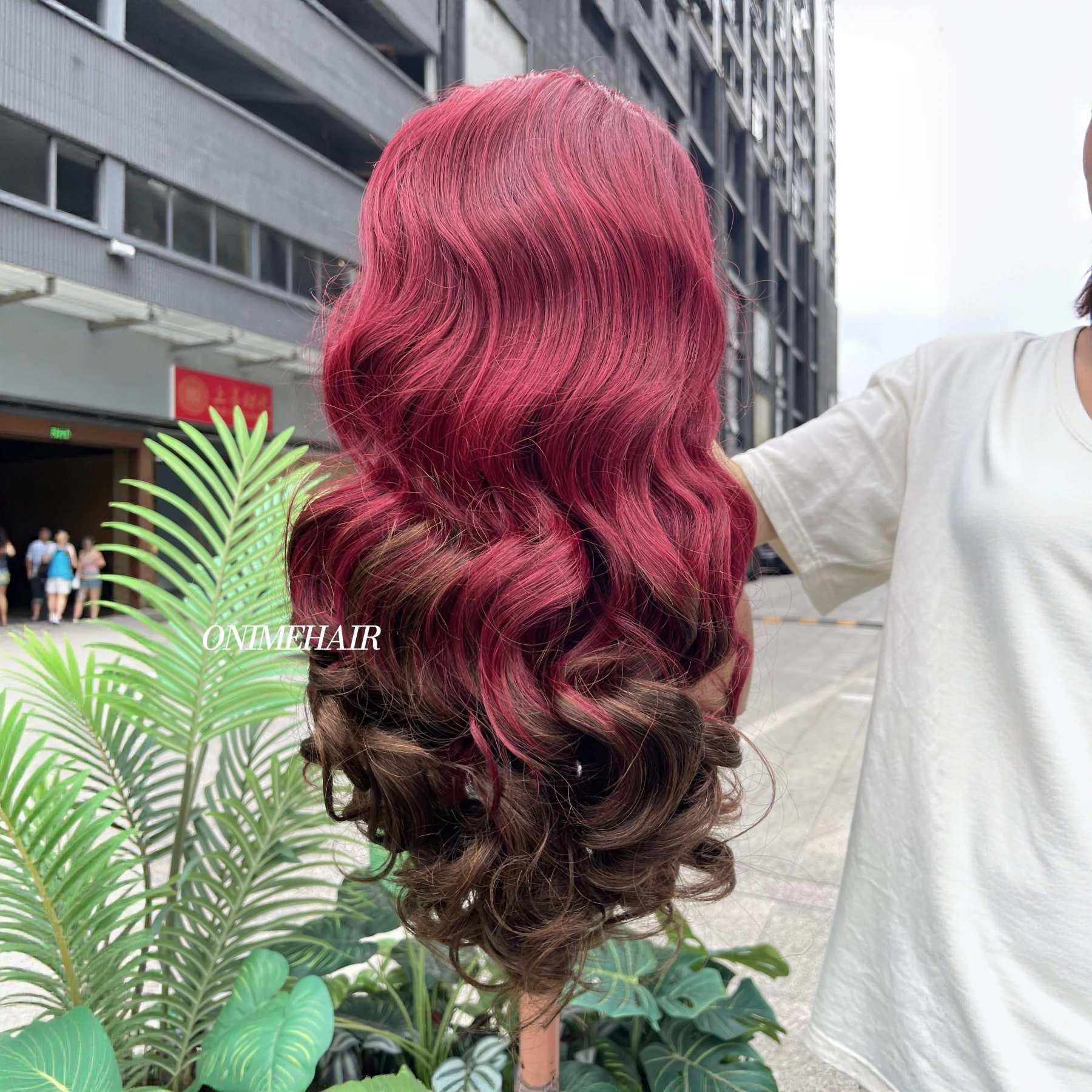 #99J/4 Rose Wavy Frontal Transparent 13X4  Lace - Onime Hair