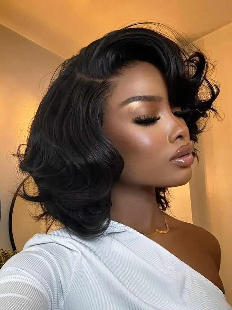 Onimehair™ 250% Density C Part Body Wave Wear Go Glueless Layer Cut Wig With Baby Hair