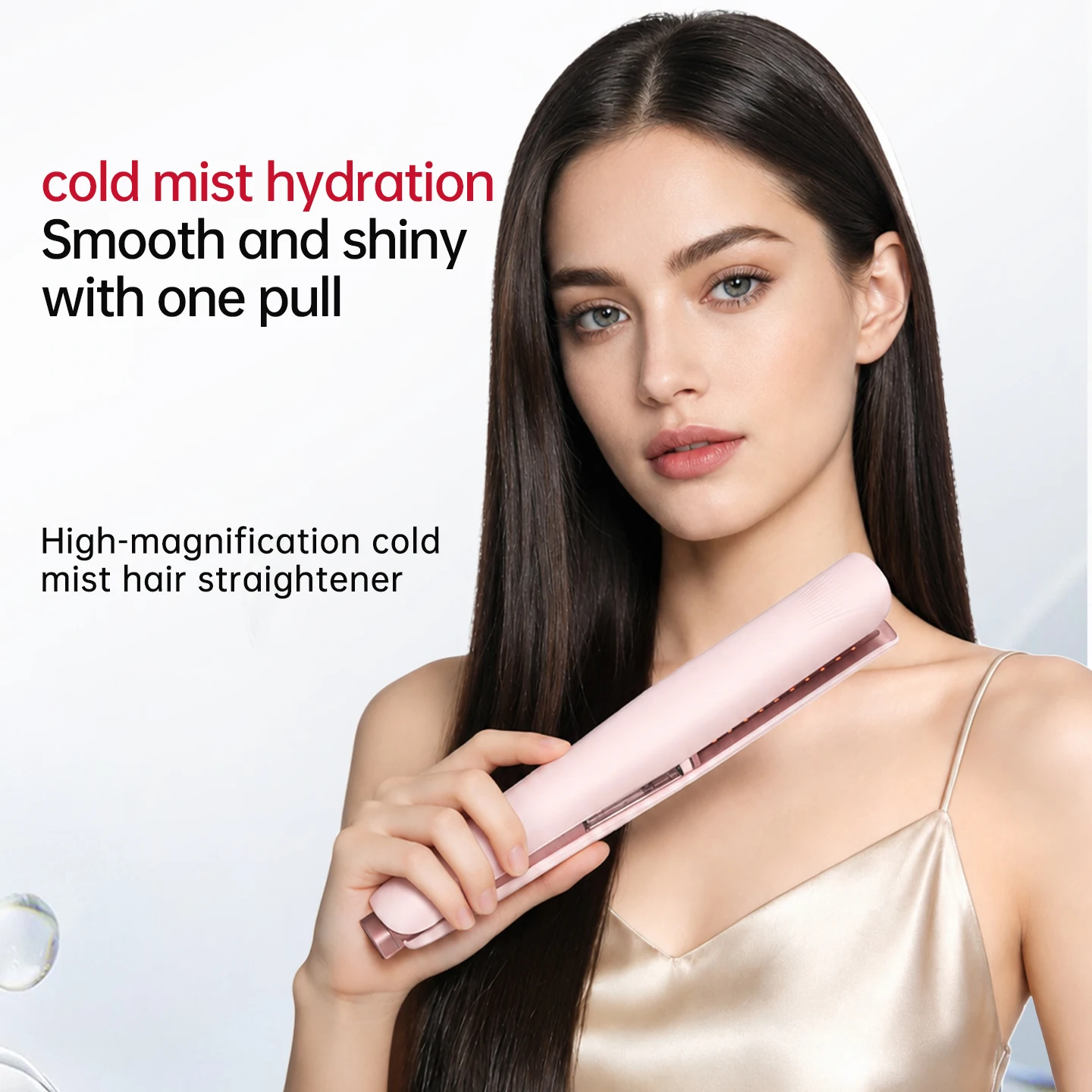 Steam Flat Iron - 2 in 1 Straightener & Curler with Negative Ions