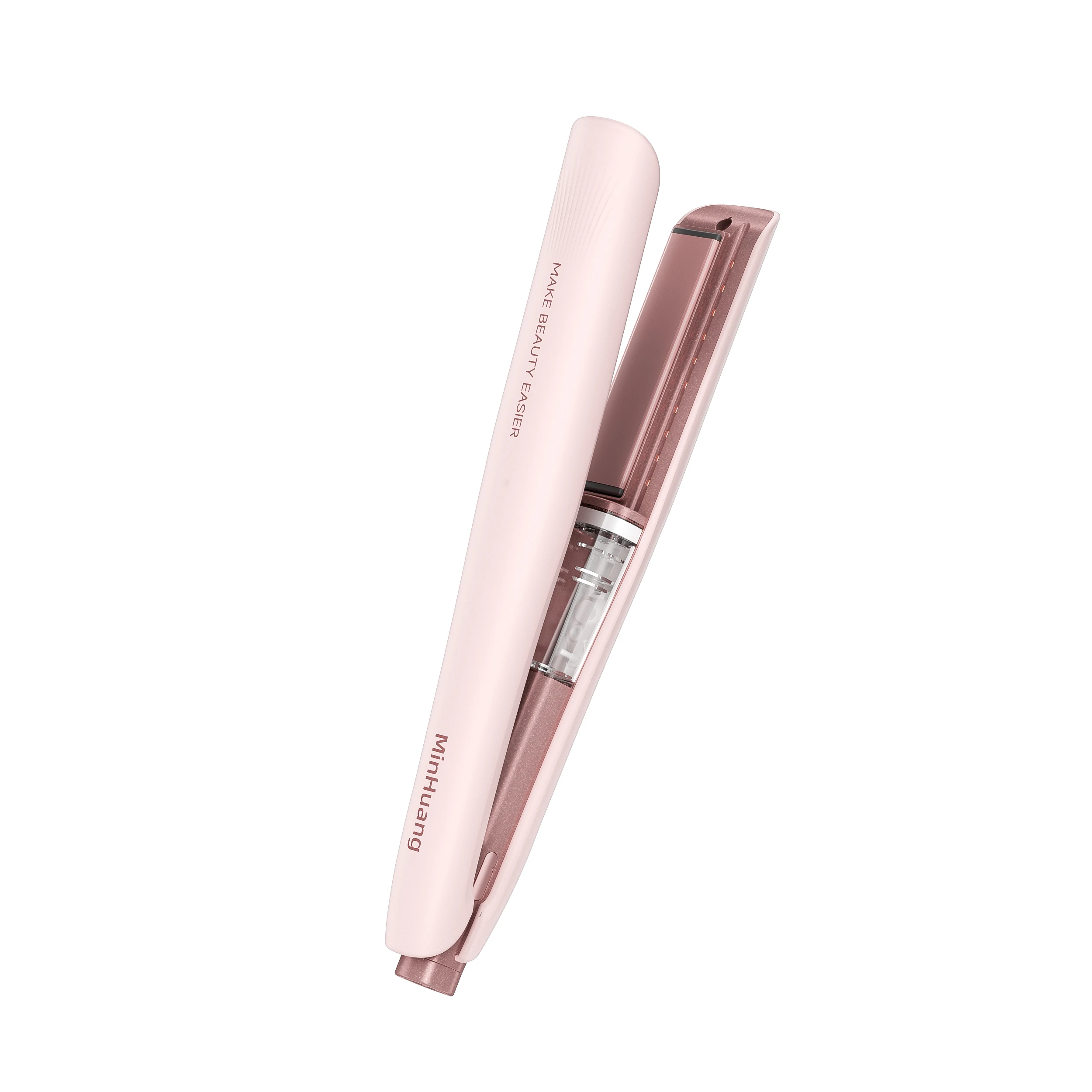 Steam Flat Iron - 2 in 1 Straightener & Curler with Negative Ions