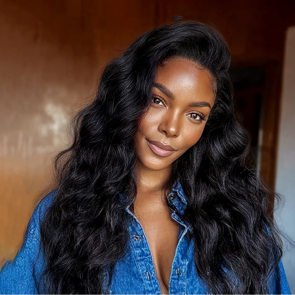 Onime Super Natural Invisi Edge Seamless Clip in Hair Extensions Body Wave Real Human Hair