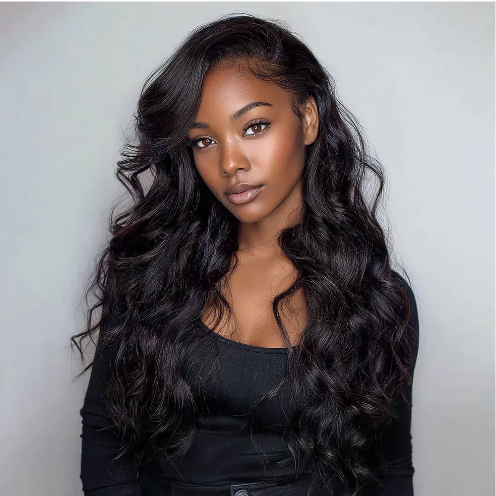 Onime Super Natural Invisi Edge Seamless Clip in Hair Extensions Body Wave Real Human Hair