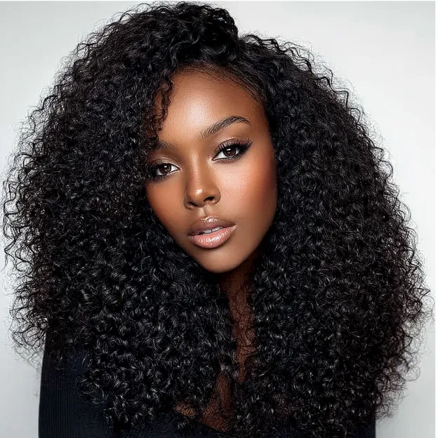 Onime Super Natural Seamless Clip in Hair Extensions Kinky Curly Real Human Hair 