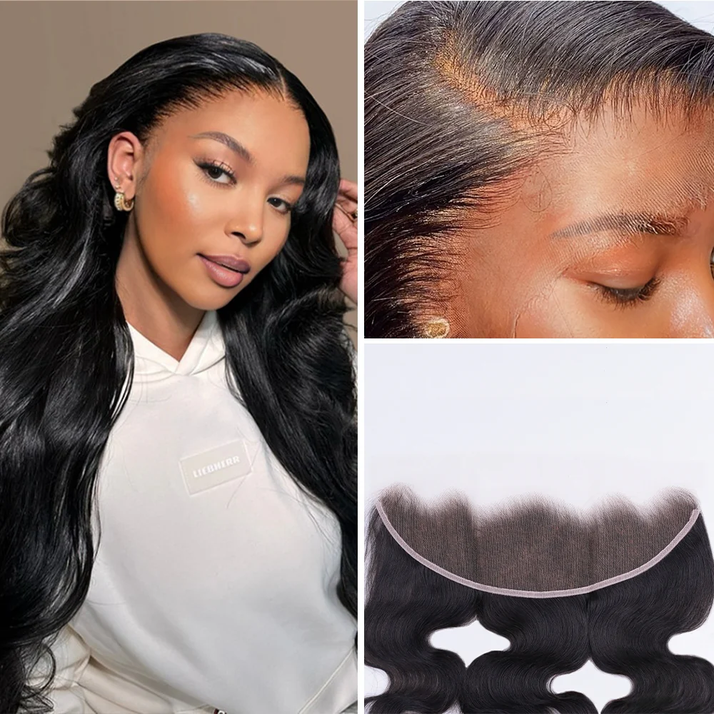 Onime 13X4 HD Lace Frontal Body Wave Real Invisible HD Lace
