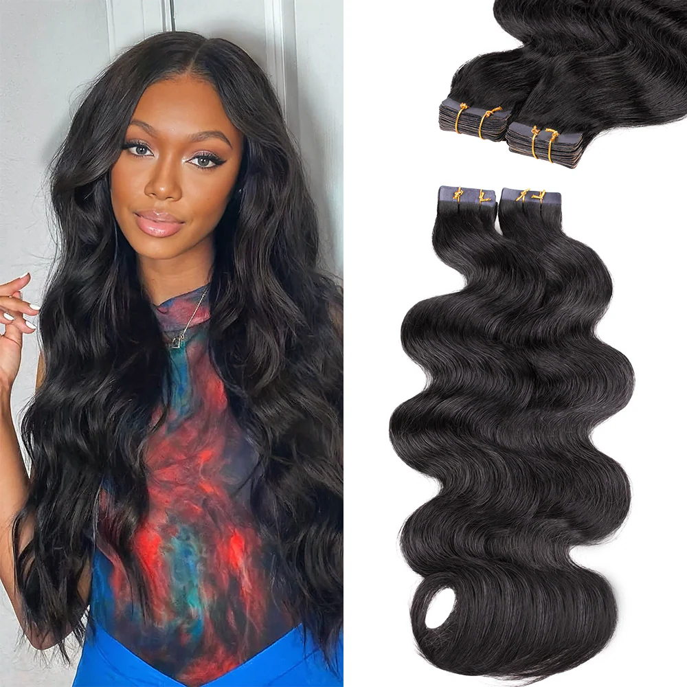 Onime Seamless Tape in Hair Extensions Body Wave Virgin Human Hair
