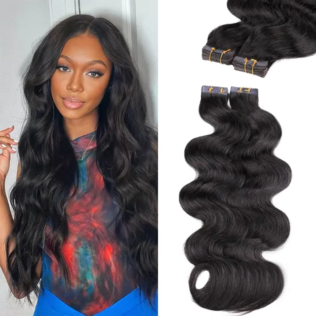 Onime Seamless Tape in Hair Extensions Body Wave Virgin Human Hair