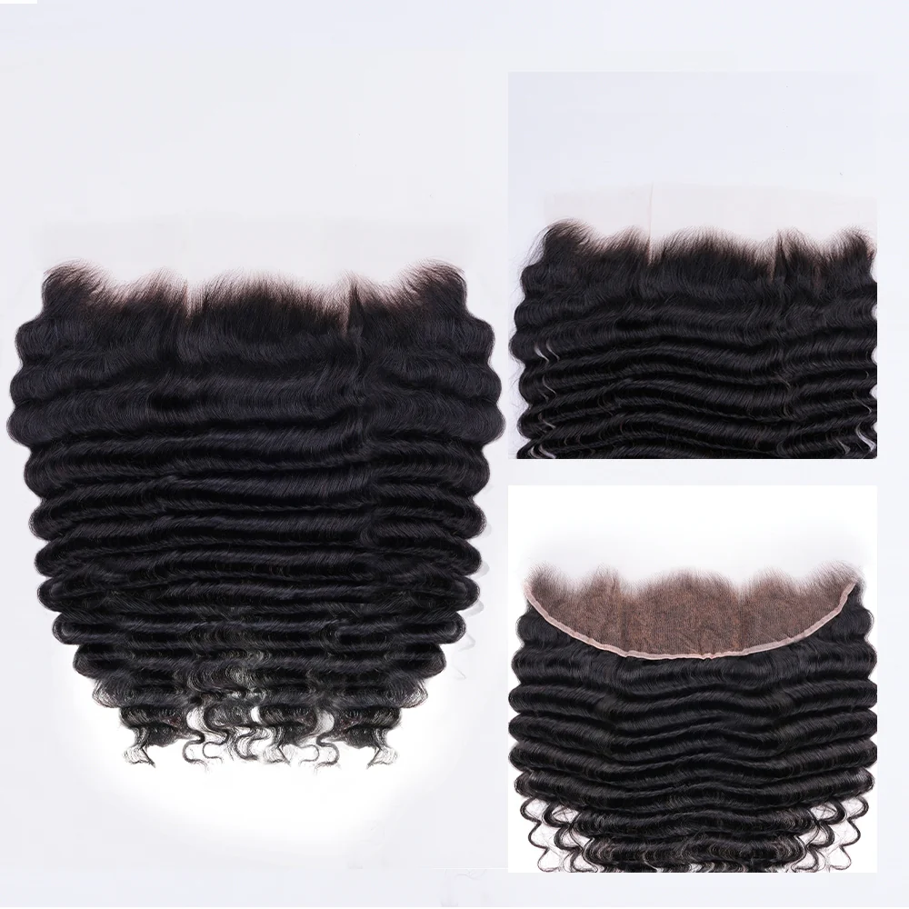 Onime 13X4 HD Lace Frontal Deep Wave Real Invisible HD Lace
