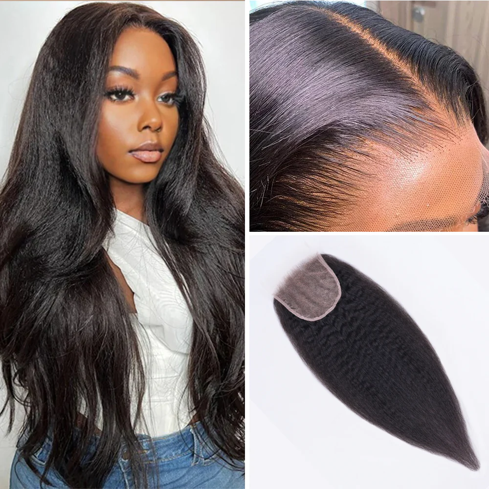 Onime 5X5 HD Closure Real Invisible HD Lace Kinky Straight