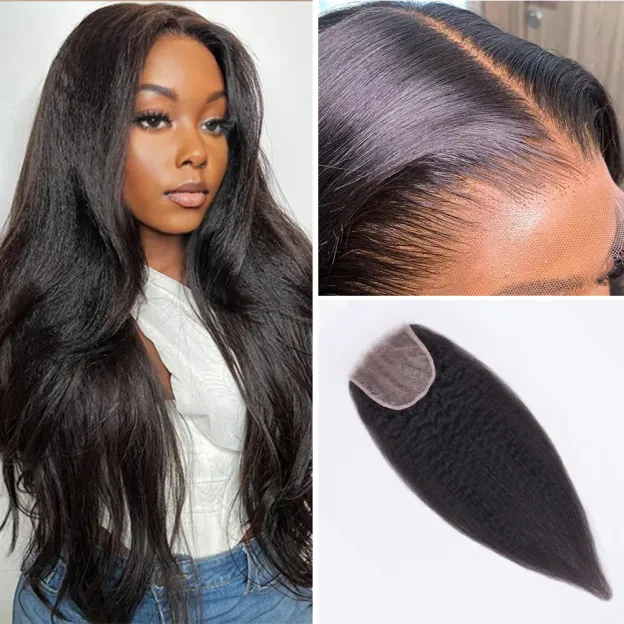 Onime 5X5 HD Closure Real Invisible HD Lace Kinky Straight