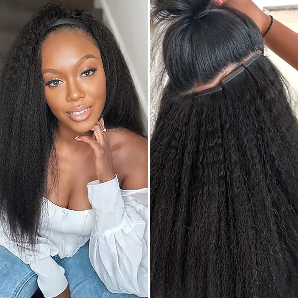 Onime Seamless Tape in Hair Extensions Kinky Straight Virgin Human Hair