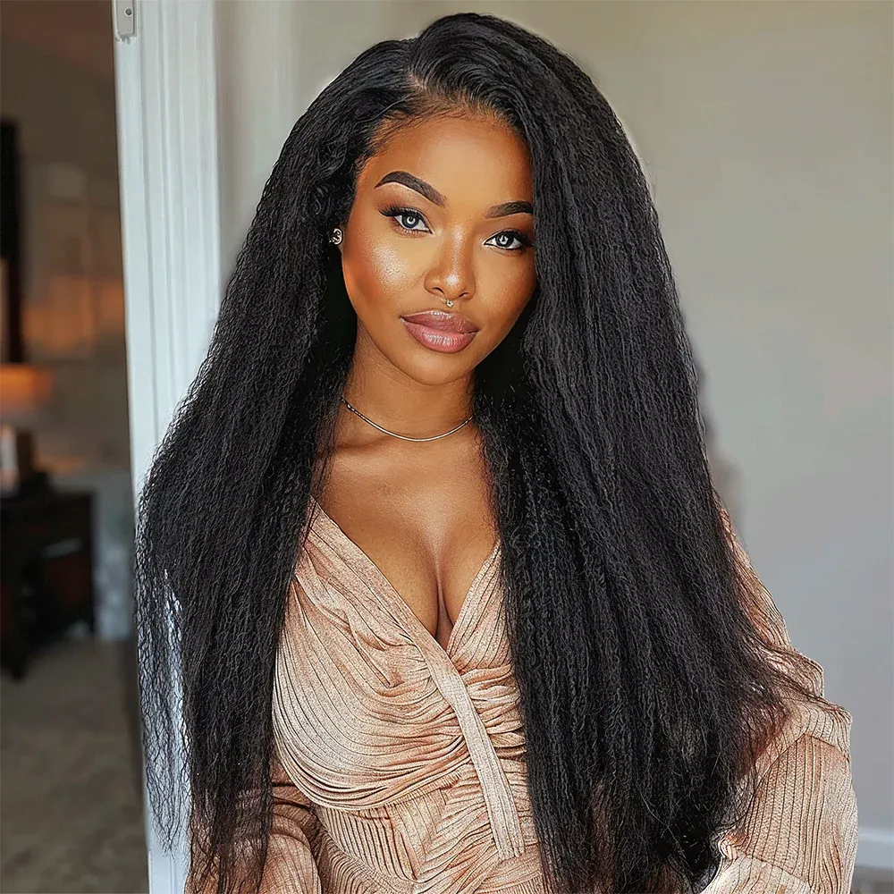 Onime Seamless Tape in Hair Extensions Kinky Straight Virgin Human Hair