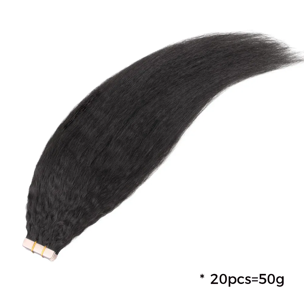 Onime Seamless Tape in Hair Extensions Kinky Straight Virgin Human Hair