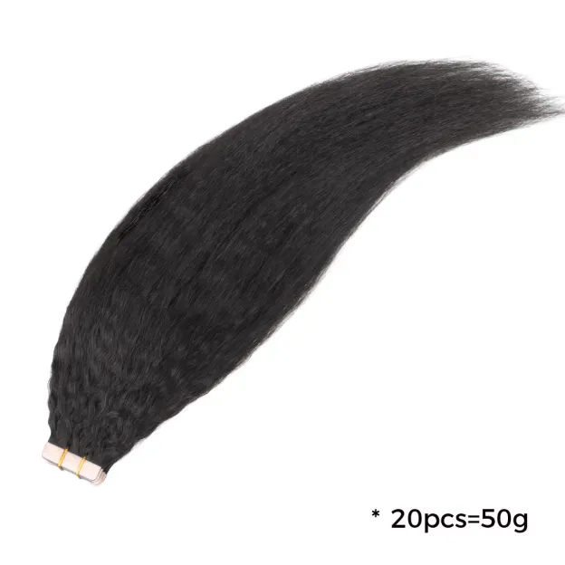Onime Seamless Tape in Hair Extensions Kinky Straight Virgin Human Hair