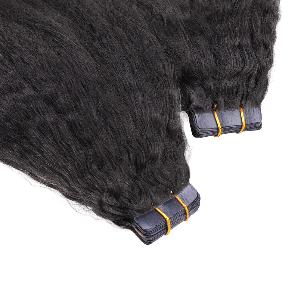 Onime Seamless Tape in Hair Extensions Kinky Straight Virgin Human Hair