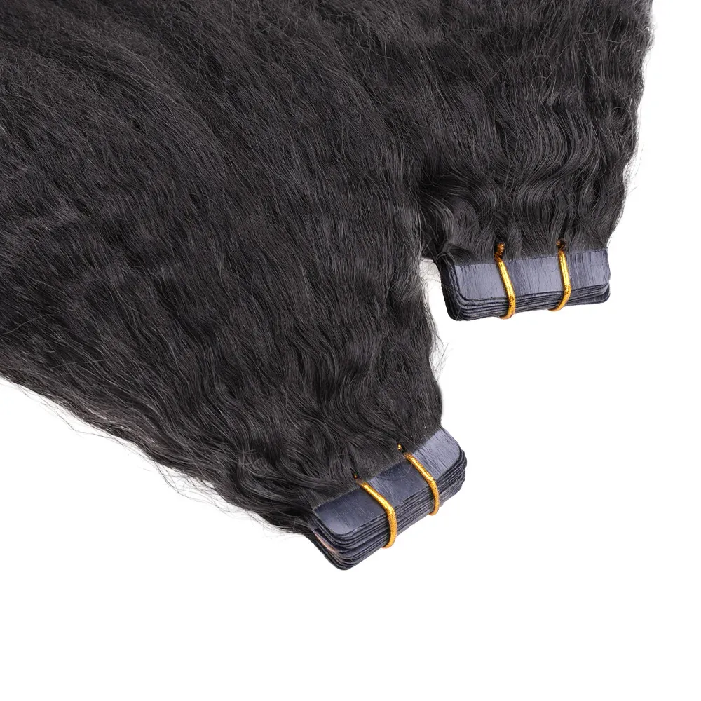 Onime Seamless Tape in Hair Extensions Kinky Straight Virgin Human Hair