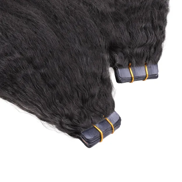 Onime Seamless Tape in Hair Extensions Kinky Straight Virgin Human Hair