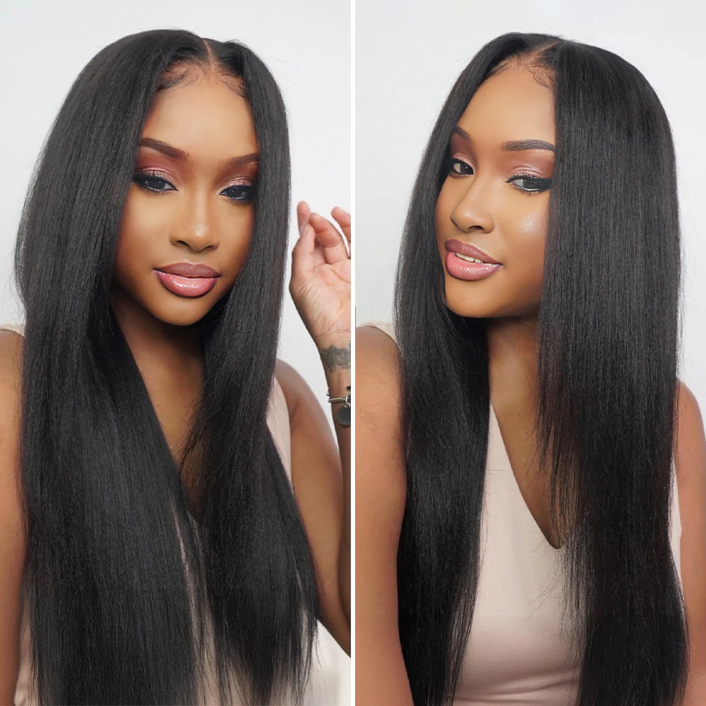 Onime Seamless Tape in Hair Extensions Yaki Straight Virgin Human Hair