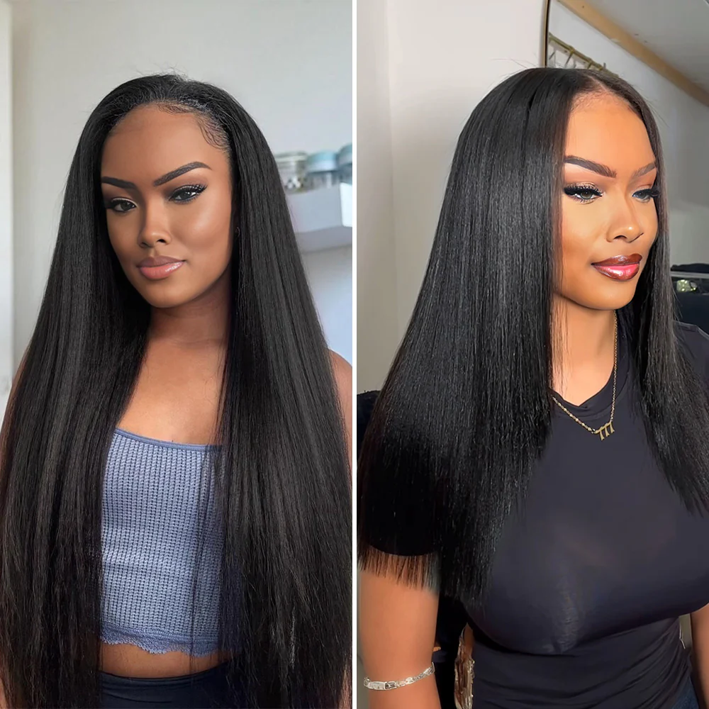 Onime Seamless Tape in Hair Extensions Yaki Straight Virgin Human Hair