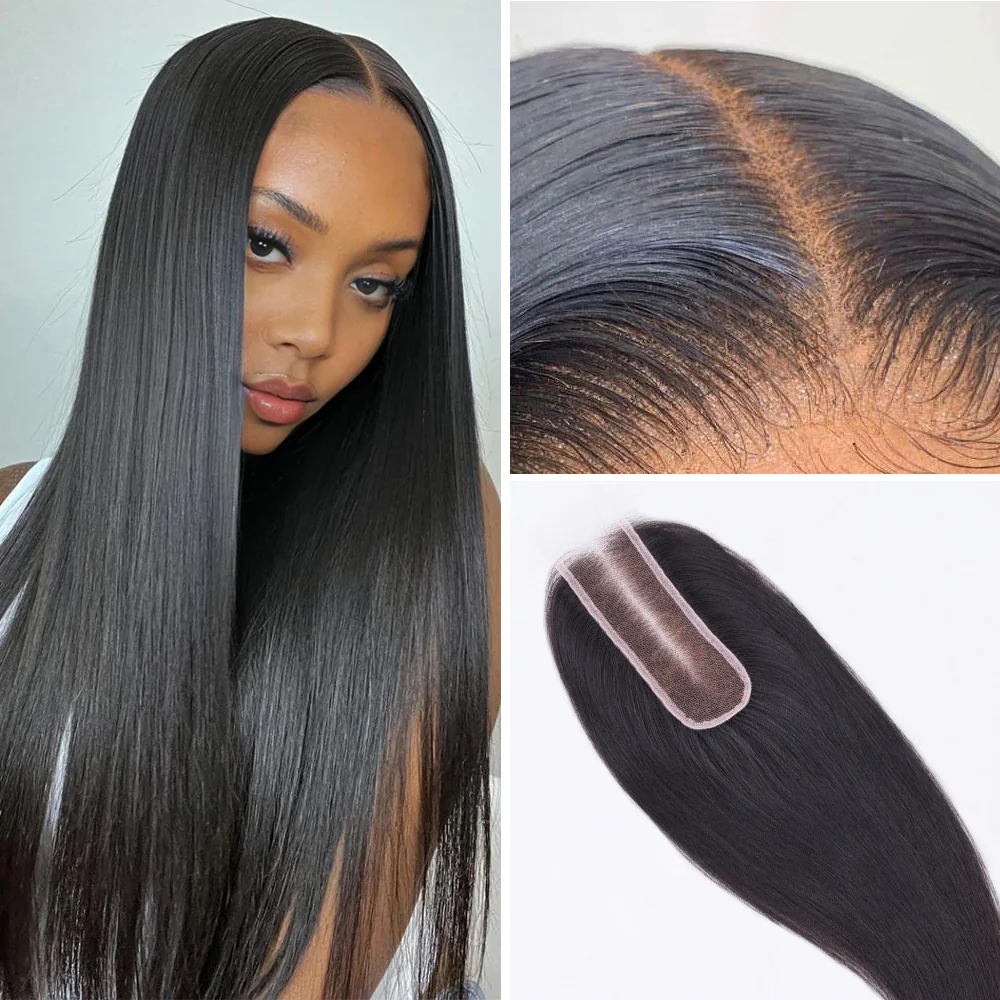 Onime 2X6 HD Closure Real Invisible HD Lace Silky Straight Human Hair