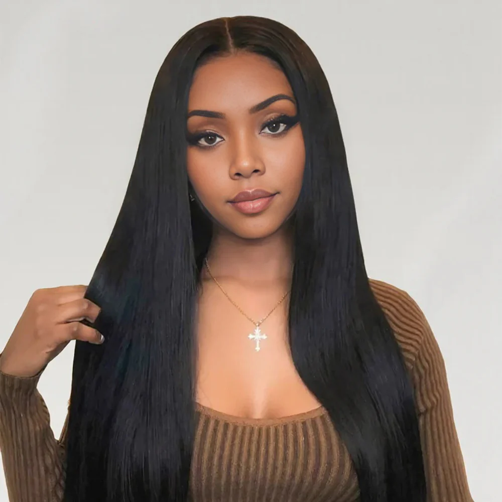 Onime 2X6 HD Closure Real Invisible HD Lace Silky Straight Human Hair