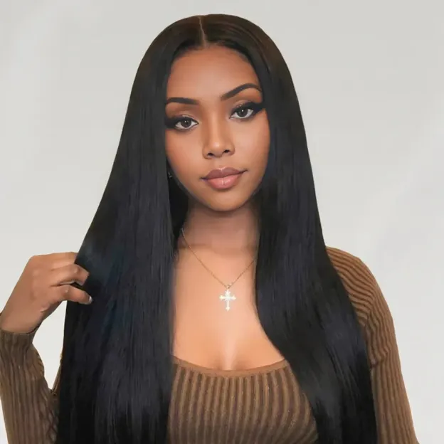 Onime 2X6 HD Closure Real Invisible HD Lace Silky Straight Human Hair