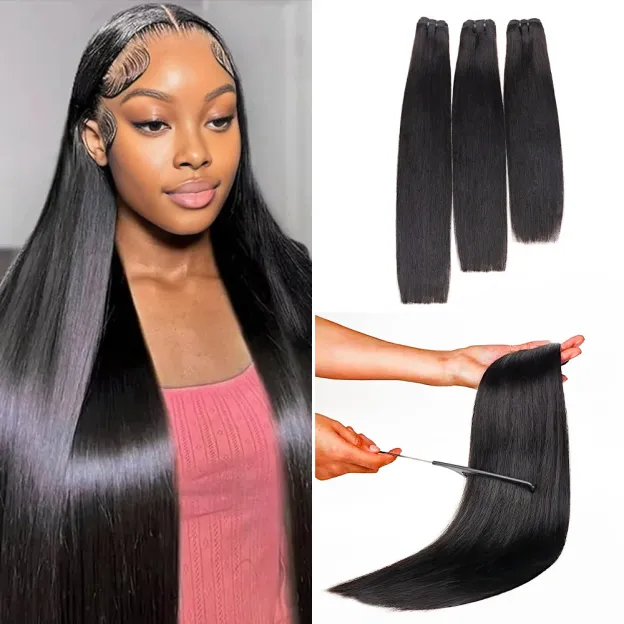 Onime Raw Hair Bundles Silky Striaght 3pcs Hair Wefts Human Hair
