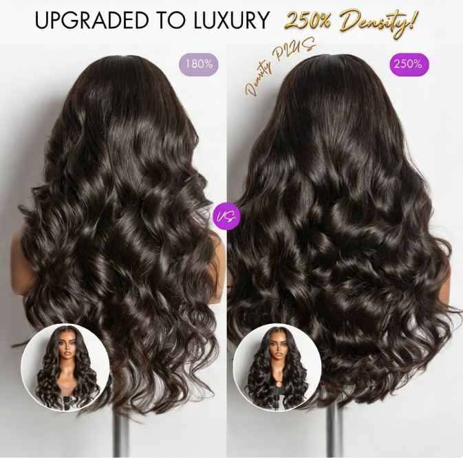 NatureMAX™   Density Loose Wave Glueless  HD Lace Front Wig Human Hair Pre-Cut Lace Flexi-Fit Drawstring Cap - Onime Hair