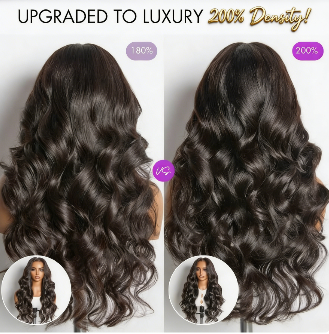 NatureMAX™   Density Loose Wave Glueless  HD Lace Front Wig Human Hair Pre-Cut Lace Flexi-Fit Drawstring Cap - Onime Hair