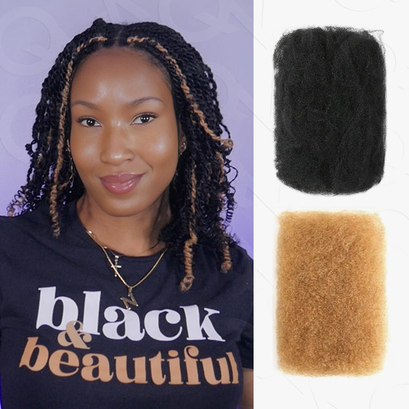 Onimehair™ 5 Packs Highlights Color Afro kinky Bulk For Braiding Dreadlock Hair
