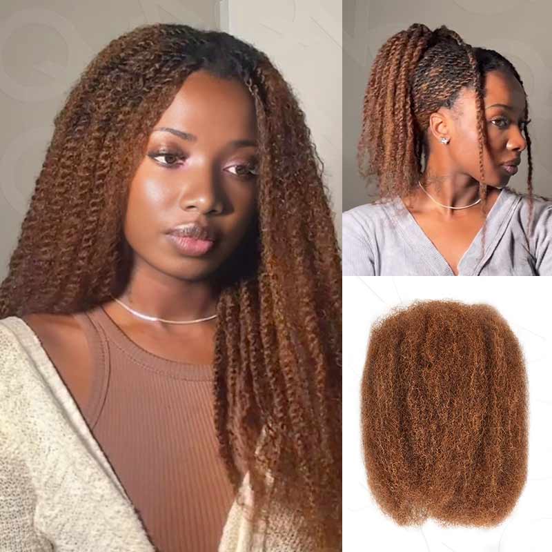 Onimehair™ Flawless Mini Twist With Soft Afro kinky Bulk Human Hair For Braiding Dreadlock