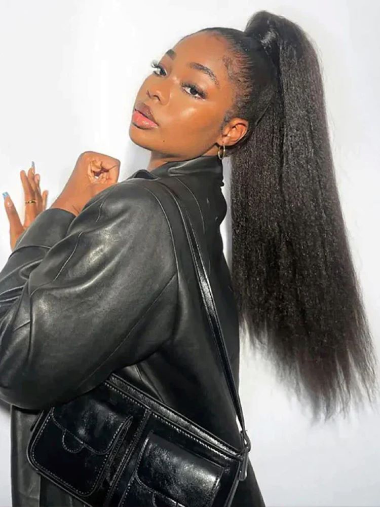 Onimehair™ 360 Fit Wig Pre-Bleached onimehair Straight Human Hair Pre-Cut 360 Lace Wear Go Glueless Wig Pre-Plucked