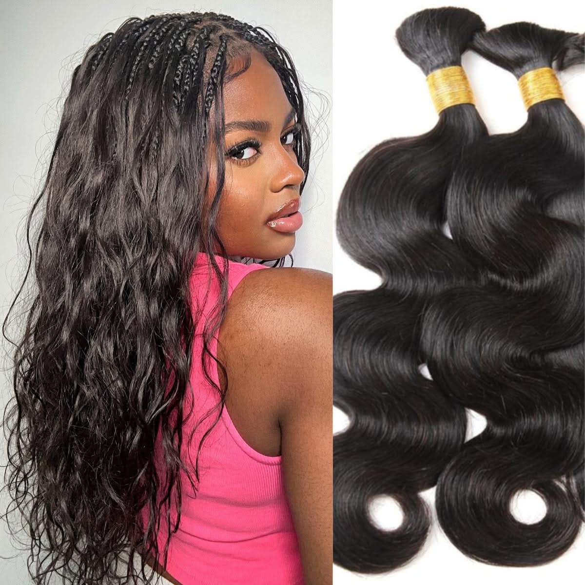 Body Wave Bulk Human Hair For Braiding & Boho Braids - Onime Hair