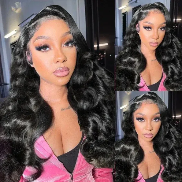 Pull Go Glueless Loose Body Wave 6×5 13×6 HD Lace Drawstring Human Hair Wig Pre Bleached Knots
