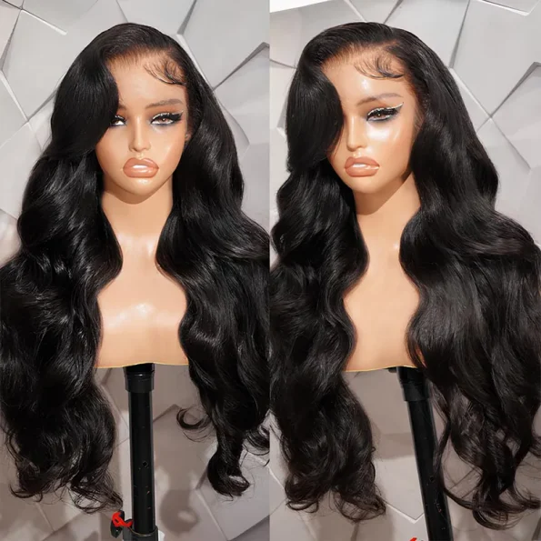 Body Wave 13×6 Full Frontal HD Lace Pull Go Glueless Human Hair Wig Pre Everything