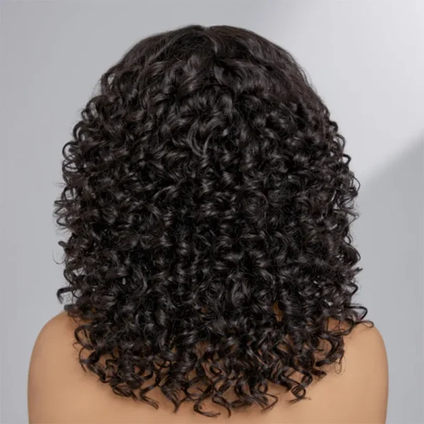 Air Cap | Short Bouncy Water Curly Wear Go Glueless 6×5 HD Lace Wig 100% Human Hair Casual Finger Curls