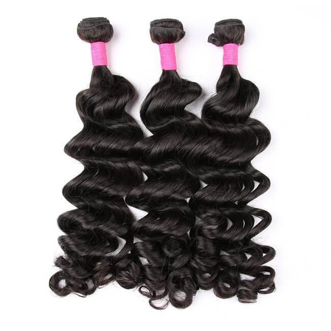 Onimehair™3pcs Body Wave / Water Wave / Deep Wave / Loose Wave / Straight 100% Virgin Human Hair Bundles