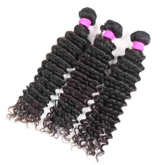 Onimehair™3pcs Body Wave / Water Wave / Deep Wave / Loose Wave / Straight 100% Virgin Human Hair Bundles
