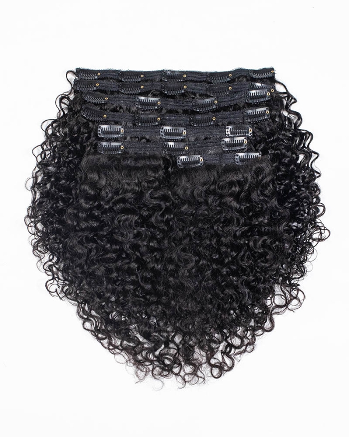 Onimehair™Kinky Curly Clip-In Extensions  –  100% Authentic Human Hair