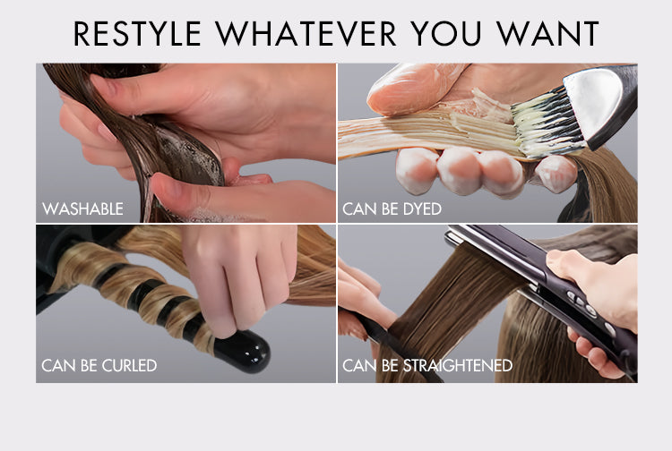Straight / Body Wave / Kinky Curly / Yaki Straight / Kinky Straight / Messy Curly Clip in Hair Extensions Real Human Hair Pieces 135g 9pcs / 7pcs with Free Gift