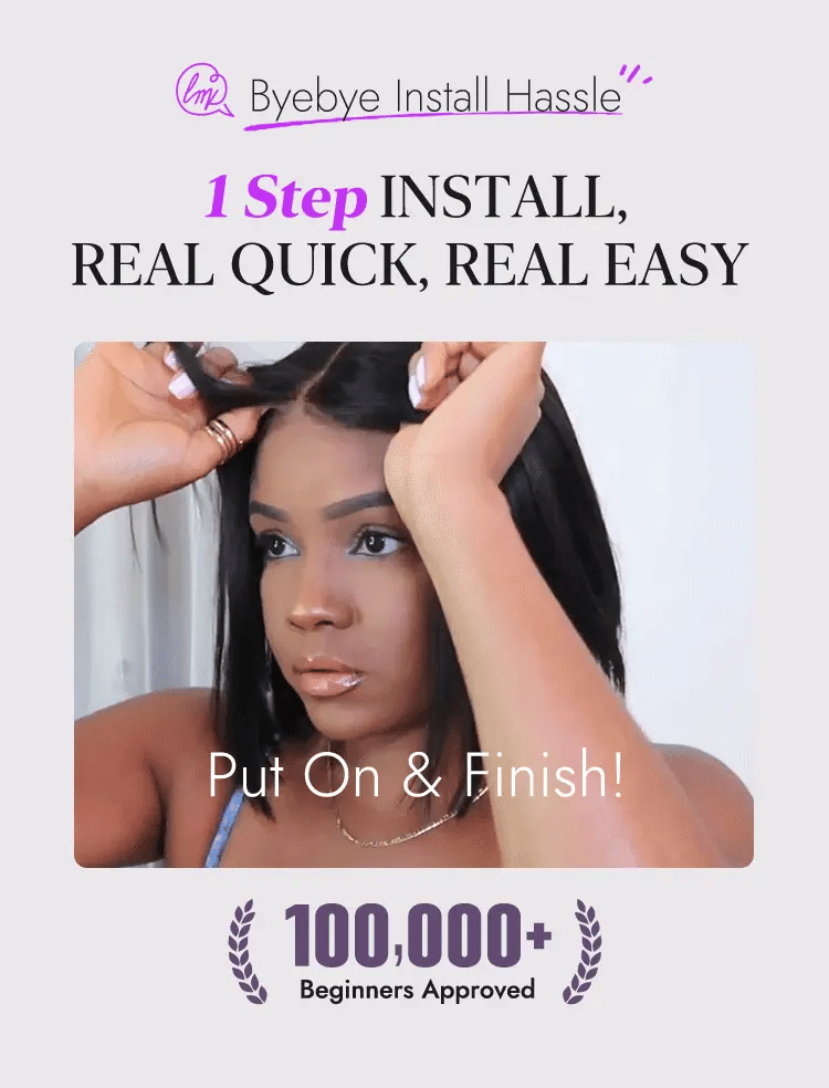 My GO-TO BOB&trade; - Glueless 5x5 Closure HD Lace Silky Straight Human Hair Wig-19