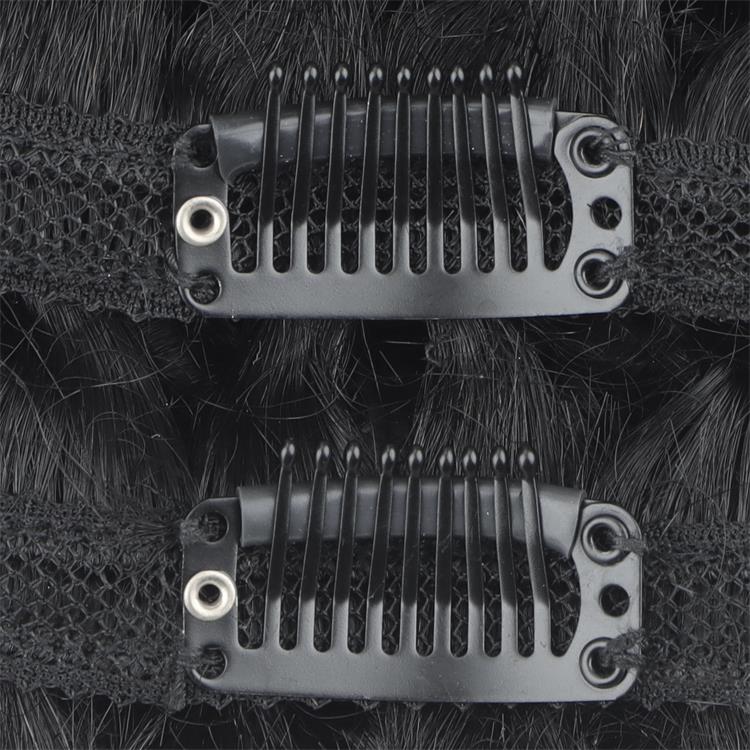 Bouncy Curly Invisible Edge Clip in Hair Extensions Human Hair 