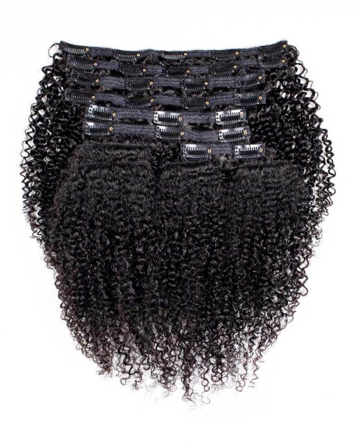 Onimehair™Kinky Curly Clip-In Extensions  –  100% Authentic Human Hair