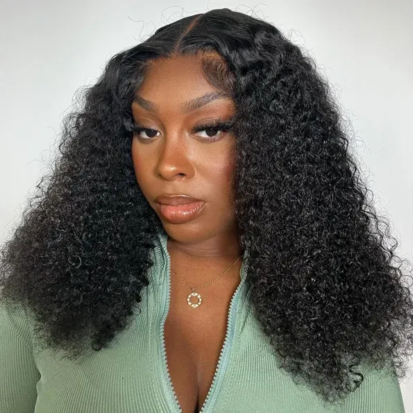 Side Part Curly Wig 9×6 PartingMax Lace Human Hair Glueless Wig Pre Plucked M-Cap 200% Density