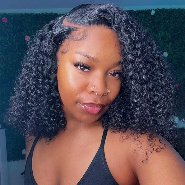Wear Go Short Curly Wig Upgrade 6×5 Pre Cut Lace Bob Glueless Wig Beginner Friendly