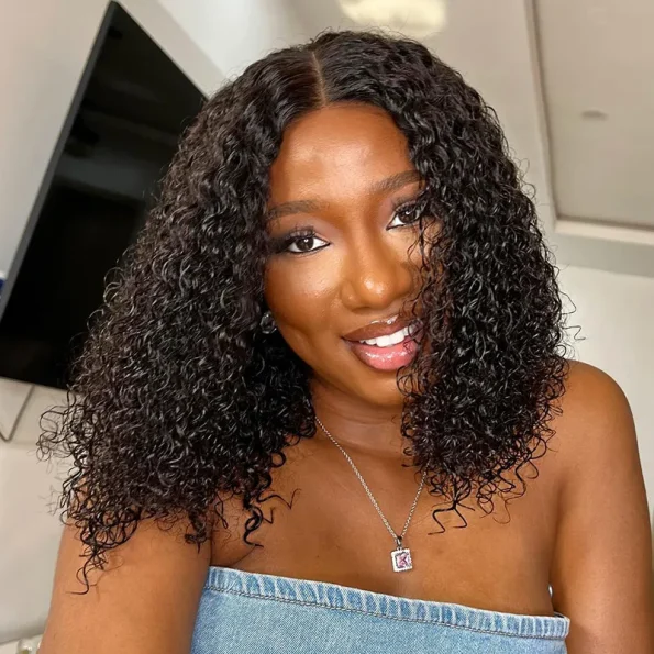 Wear Go Short Curly Wig Upgrade 6×5 Pre Cut Lace Bob Glueless Wig Beginner Friendly