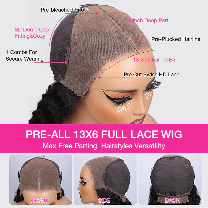 Kinky Edge Hairline Afro Kinky Curly Lace Front Wig Pre Bleached Real 4C Edges Glueless HD Lace Human Hair Wigs