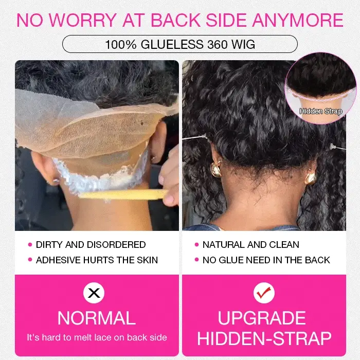 Kinky Edge Hairline Afro Kinky Curly Lace Front Wig Pre Bleached Real 4C Edges Glueless HD Lace Human Hair Wigs